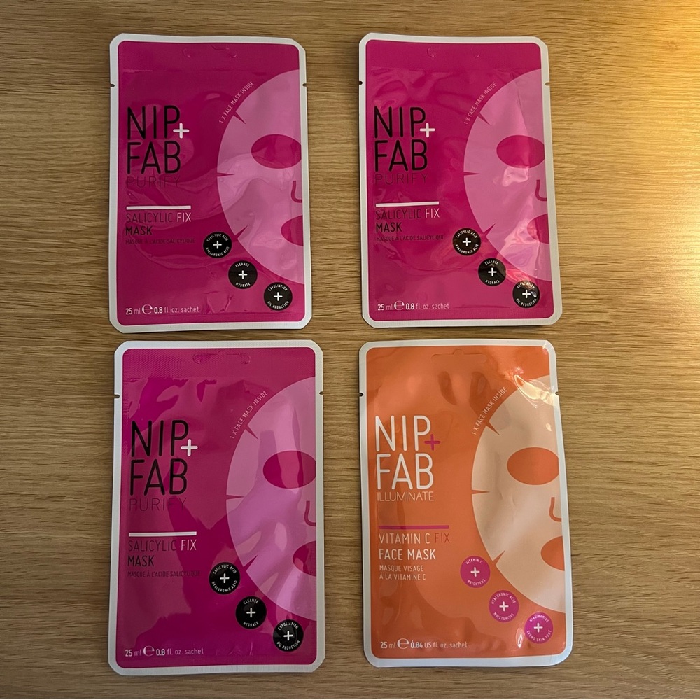 NIP+FAB Sheet Masks (4)